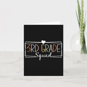 Third Grade Squad Teachers Kids 3rd Grade Byck To Card