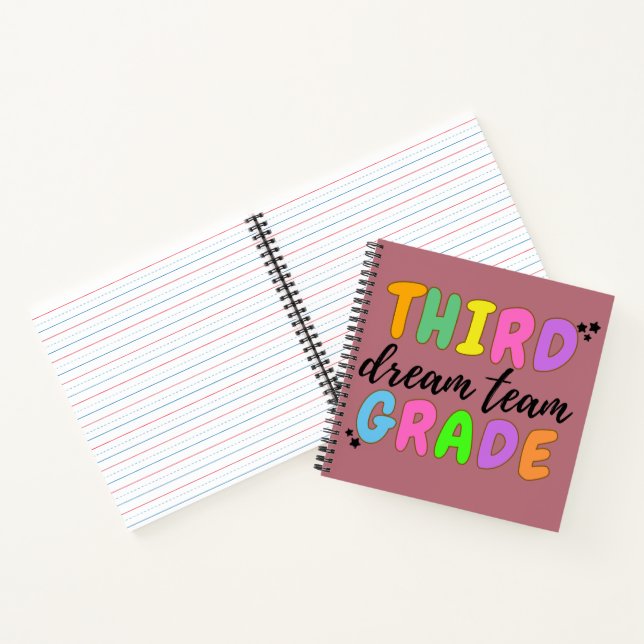 Third Grade Teacher, Back To School, Teacher Team Notebook (Inside)