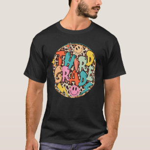 Third Grade Teacher Leopard 3rd Grade Teacher Boy T-Shirt