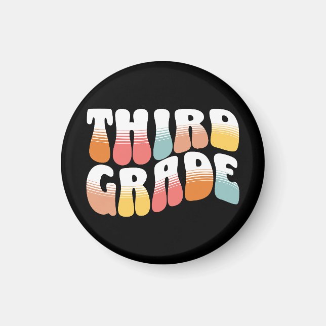 Third Grade Teacher Magnet (Front)