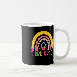 Third Grade Teacher Rainbow Teacher Back To School Coffee Mug