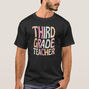 Third Grade Teacher Retro Teacher 3rd Grade Studen T-Shirt