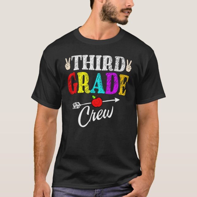 Third Grade Teacher  Third Day School 3rd Grade Cr T-Shirt (Front)