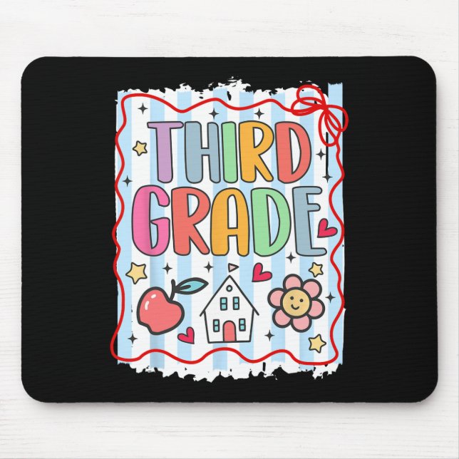 Third Grade Team Back To School 3rd Grade  Mouse Pad (Front)