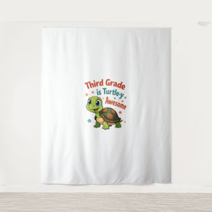 Third grade Turtle-y Awesome 3rd Grade Back to Sch Tapestry