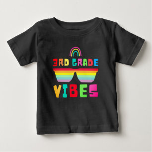 Third Grade Vibes Back To School Teacher & Student Baby T-Shirt