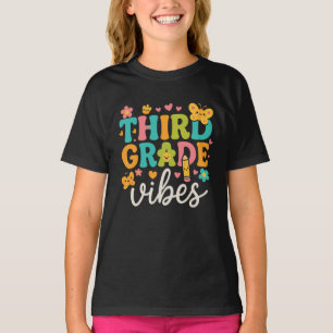 Third Grade Vibes - Cute Back to School  T-Shirt