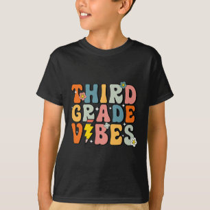 Third Grade Vibes Shirt 3rd Retro Back To School K