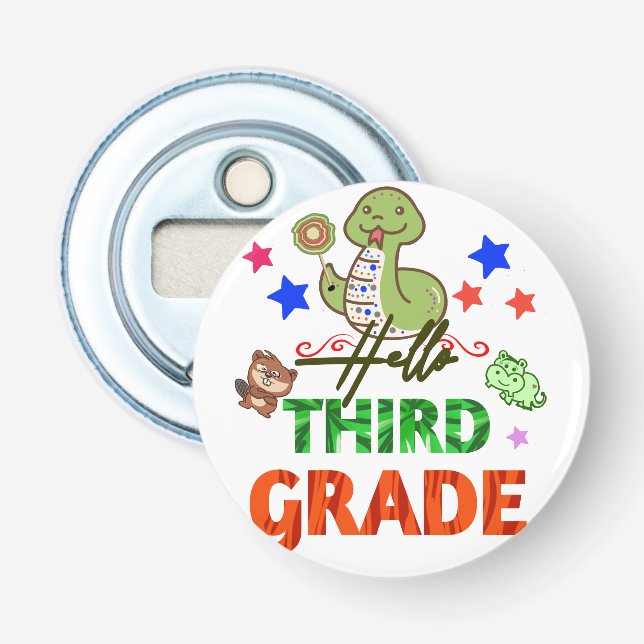 Third graders for third grade bottle opener (Front)