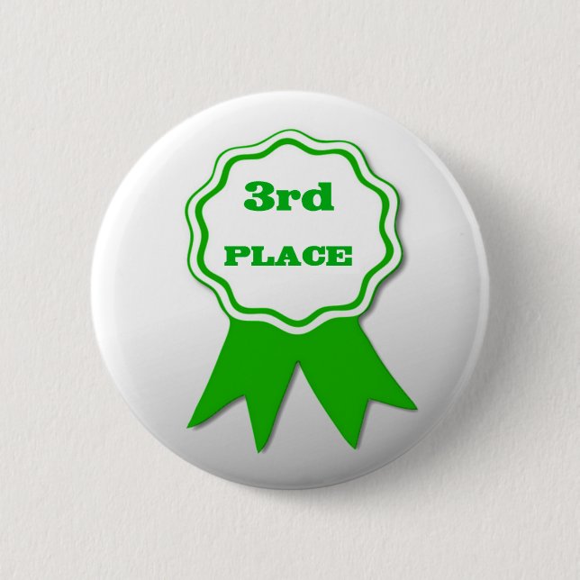 Third Place Award Button Pin (Front)