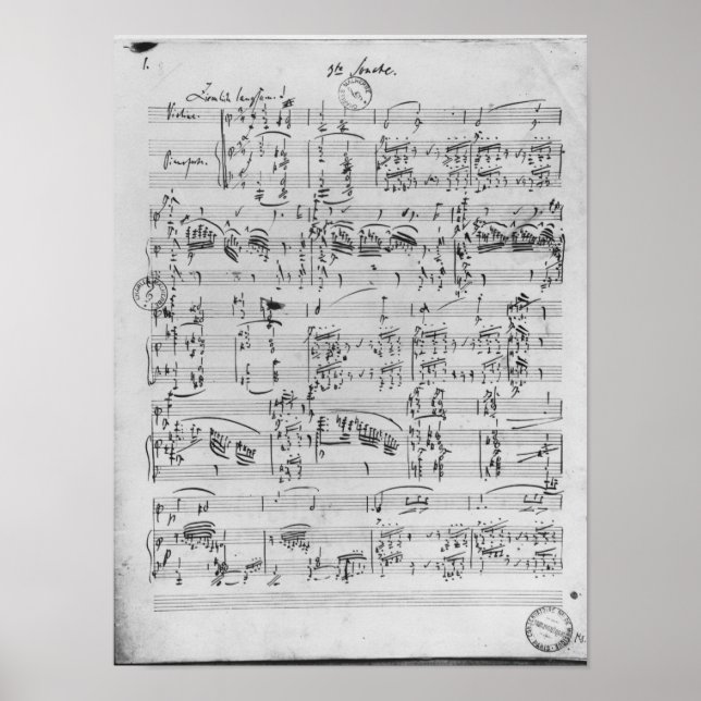 Third Sonata for piano and violin Poster (Front)
