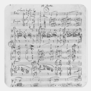 Third Sonata for piano and violin Square Sticker