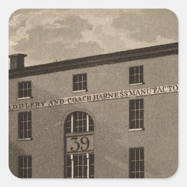 Third Street in Philadelphia Square Sticker (Front)