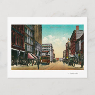 Third Street in Portland, Oregon Postcard