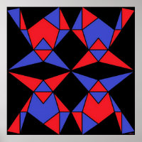 Third Trinity of Abstract Triangles Ken Gauge Art