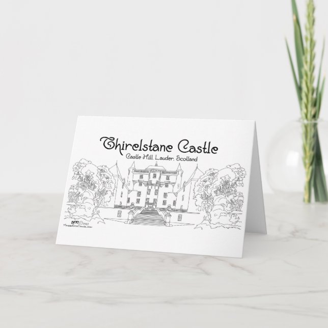 Thirlestane Castle Scotland Card (Front)