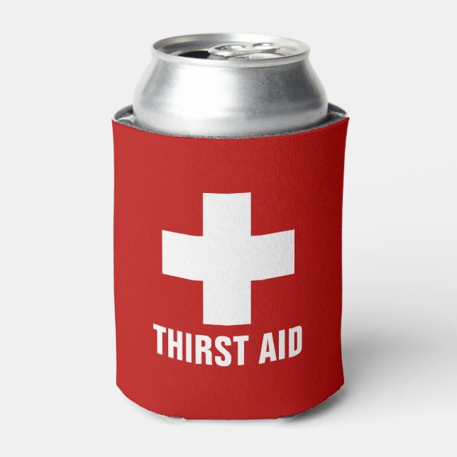 Thirst Aid Funny Can Cooler (Can Front)