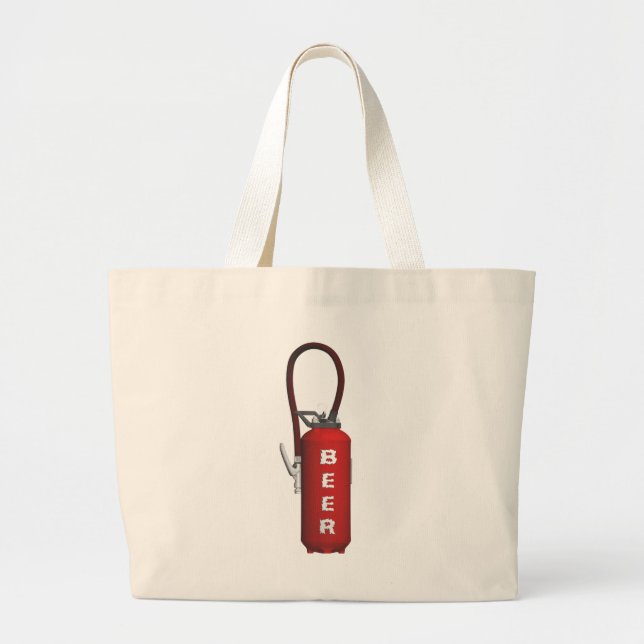 Thirst Quencher Beer Large Tote Bag (Front)
