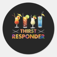 Thirst Response Responder Funny Bartender Mixologi
