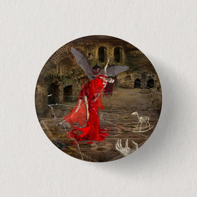 Thirsty 3 Cm Round Badge (Front)