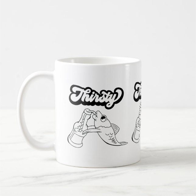 Thirsty Fish Coffee Mug (Left)