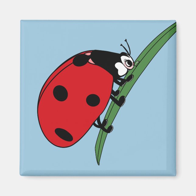 Thirsty Ladybug Magnet (Front)
