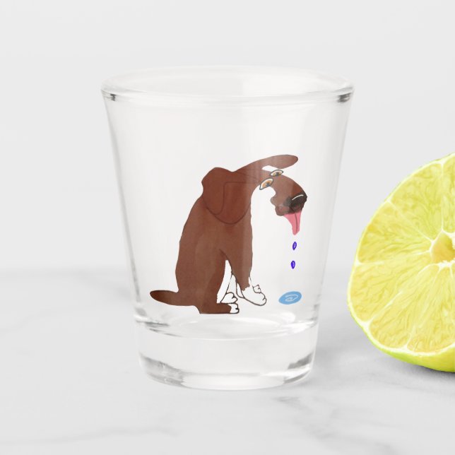 Thirsty Shot Glass (Front)