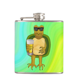Thirsty Turtle Hip Flask