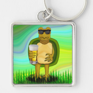 Thirsty Turtle Key Ring