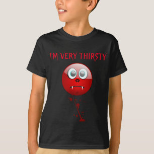THIRSTY VAMPIRE HAPPY FACE T-Shirt