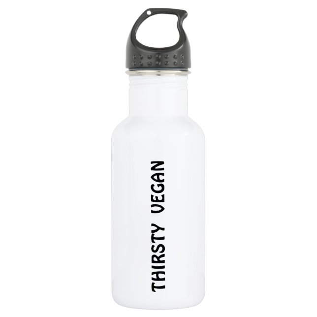 'THIRSTY VEGAN' 532 ML WATER BOTTLE (Front)