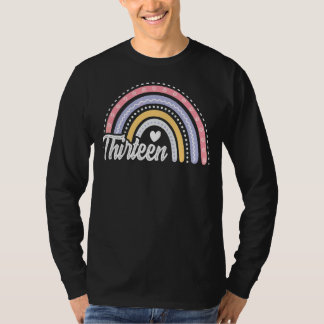 Thirteen 13 Years Old 13th Birthday Girl Cute Rain T-Shirt