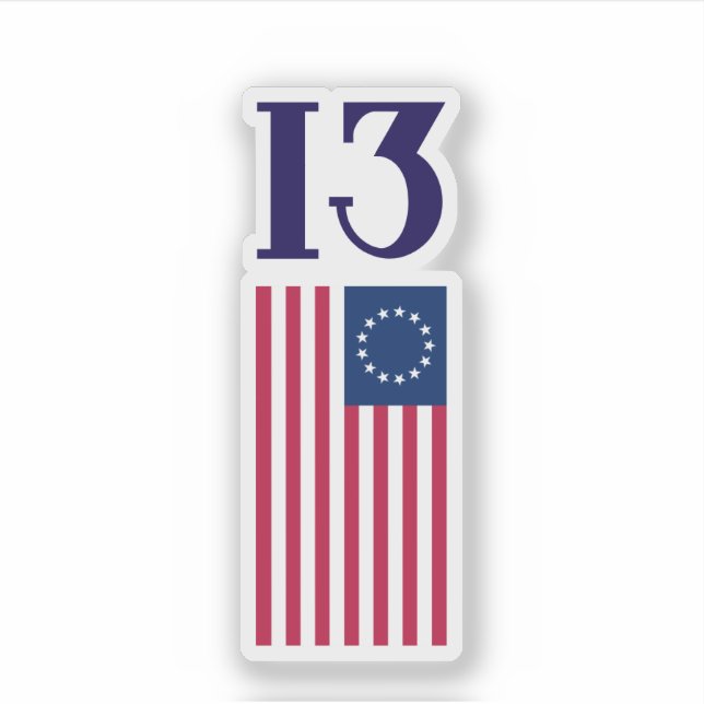 Thirteen Colonies Betsy Ross Flag (Front)