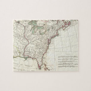 Thirteen Colonies Vintage Map (1776) Jigsaw Puzzle