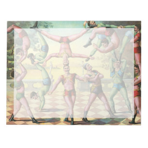 Thirteen Men Doing Acrobatics Notepad