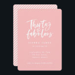 thirty and fabulous birthday party photo invite<br><div class="desc">thirty and fabulous birthday party photo invite</div>