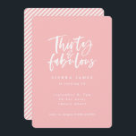 thirty and fabulous birthday party photo invite<br><div class="desc">thirty and fabulous birthday party photo invite</div>