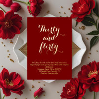 Thirty and Flirty 30th Birthday Invitation