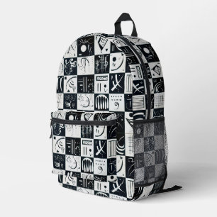 Thirty, Biomorphic Abstraction - Wassily Kandinsky Printed Backpack
