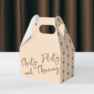 Thirty Flirty and Thriving Cocktail 30th Birthday Favour Box