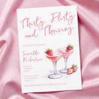 Thirty Flirty and Thriving Pink 30th Birthday