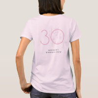 Thirty, Flirty Thriving Modern Pink 30th Birthday