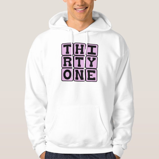 Thirty One, Number 31 Hoodie (Front)