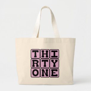 Thirty One, Number 31 Large Tote Bag