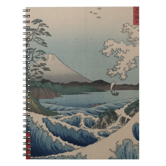 Thirty-six Views of Mount Fuji  富士三十六景,  Hiroshige Spiral Notebook (Front)