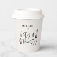 Thirty & thirsty thirtieth purple drinks birthday 