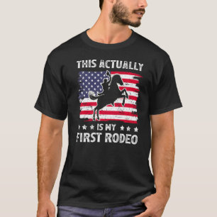 This Actually My First Rodeo Retro Western Country T-Shirt