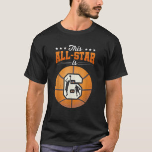 This All Star Is 6 Year Old Boy Birthday 6th Baske T-Shirt