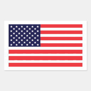 This American Flag Rectangular Sticker