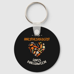 This Anaesthesiologist Loves Halloween Anaesthetis Key Ring